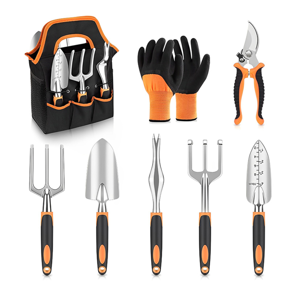 8 Piece Stainless Steel Set with Carrying Tote