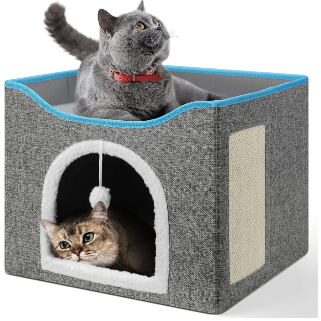 Cat House With Scratch Pad
